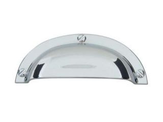 Atlas Homewares 3.75" Bin Cup Pull, Polished Chrome