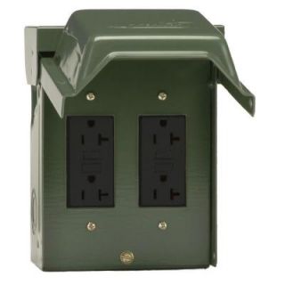 GE 2 20 Amp Backyard Outlet with GFCI Receptacles U012010GRP