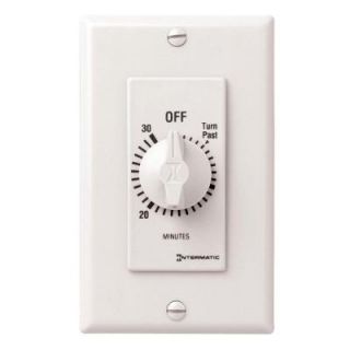 Intermatic 20 Amp 30 Minute Spring Wound In Wall Timer   White SW30MWK