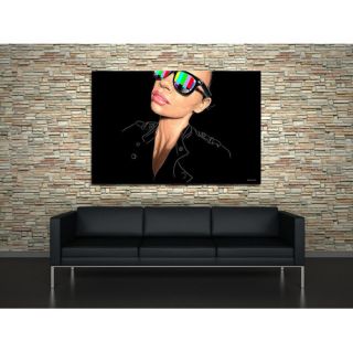 Maxwell Dickson Show Stopper Graffiti Graphic Art on Wrapped Canvas