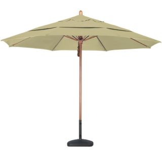 11 Fiberglass Wood Market Umbrella
