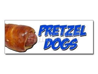24" PRETZEL DOGS DECAL sticker soft pretzel hot dog