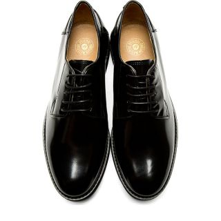 by Hudson Black Buffed Leather Drammen Shoes