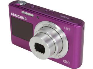 SAMSUNG DV150F Purple 16.2MP 5X Optical Zoom Digital Camera HDTV Output