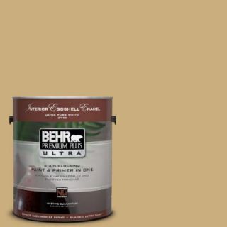 BEHR Premium Plus Ultra 1 gal. #PPU6 16 Cup of Tea Eggshell Enamel Interior Paint 275401
