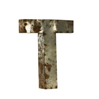 Letter T Metal Wall Art   Small   12.5W x 18H in.
