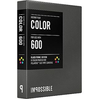 Impossible Instant Color Film for Polaroid 600 Type Cameras (Black Frame)
