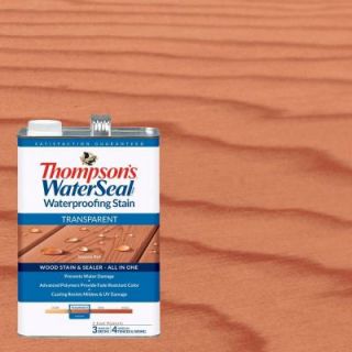 Thompson's WaterSeal 1 gal. Transparent Sequoia Red Waterproofing Stain TH.041831 16