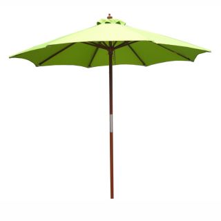 Garden Treasures 7 ft 6 in Green Color Round Market Umbrella