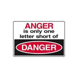 Anger Is Only Only One Letter Short Poster by Trend Enterprises