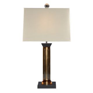 Fluted 27.25 H Table Lamp with Rectangular Shade by Bungalow Belt