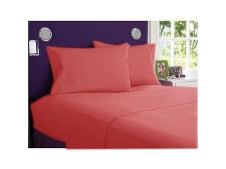 800TC 100% Egyptian Cotton Solid Brick Red Expanded Queen Size 4PC Sheet Set