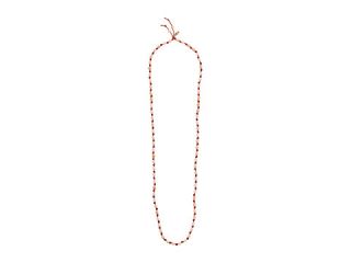 Chan Luu 44 Peach Aventurine/Natural Brown Necklace