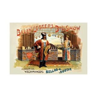 Billy Lester's Big Show Print (Canvas 12x18)