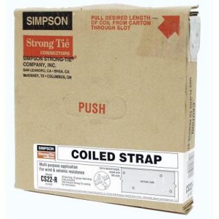 Simpson Strong Tie 25 ft. 22 Gauge Coiled Strap CS22 R