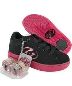 Heelys Black and Red Girls Skate Shoes   11938587  