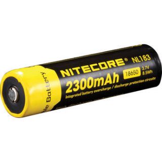 NITECORE 18650 Li Ion Rechargeable Battery (3.7V, 2300mAh) NL183