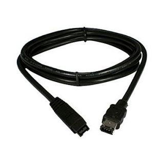 QVS CC1394F6 03 3 IEEE1394 Firewire Cable, Black