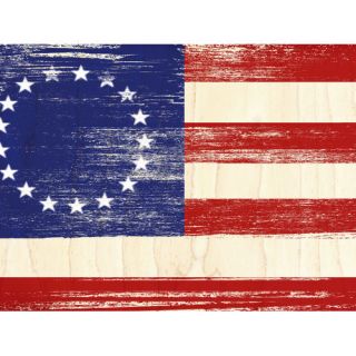 Vintage Flag I Graphic Art on Wrapped Canvas