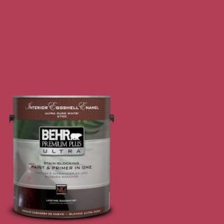 BEHR Premium Plus Ultra 1 gal. #130B 7 Cherry Wine Eggshell Enamel Interior Paint 275301