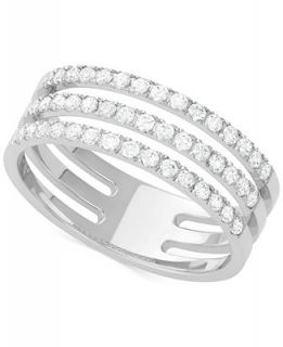 Diamond Channel Band (1/2 ct. t.w.) in 14k White Gold   Rings