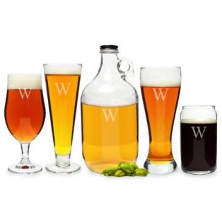 Personalized Craft Beer 5 piece Party Glassware Set B