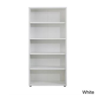 Pierce 4 shelf Sustainable Wood Bookcase White