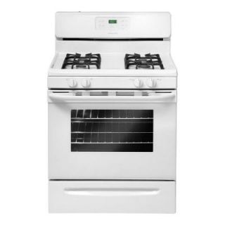 Frigidaire 30 in. 5.0 cu. ft. Gas Range with Self Cleaning Oven in White FFGF3023LW