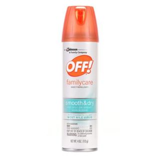 OFF! FamilyCare Insect Repellent I Smooth & Dry 4 Ounces