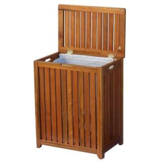 Oceanstar Solid Wood Spa Laundry Hamper TRH1330