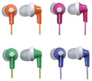 Panasonic HJE120 Earbuds Multicolor 4 Pack —