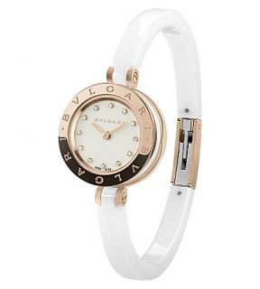 BVLGARI   B.zero1 18ct pink gold, stainless steel, diamond and ceramic watch