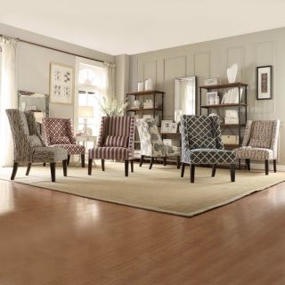 St. Victoria Wingback Chair in Lavender by Kingstown Home