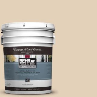 BEHR Premium Plus Ultra 5 gal. #S280 2 Beach Grass Satin Enamel Exterior Paint 985005