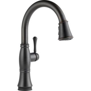Delta Cassidy Touch Single Handle Pull Down Sprayer Kitchen Faucet in Venetian Bronze 9197T RB DST