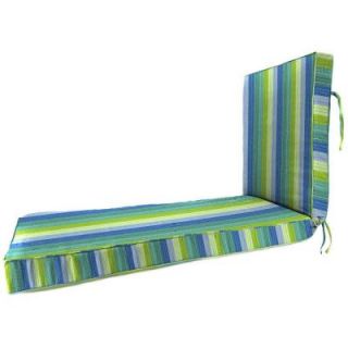 Home Decorators Collection Sunbrella Seaside Seville Outdoor Chaise Lounge Cushion 9198820330