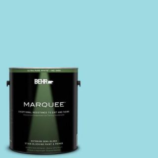 BEHR MARQUEE 1 gal. #P470 2 Serene Thought Semi Gloss Enamel Exterior Paint 545001