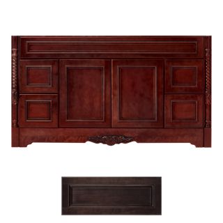 Architectural Bath Versailles Java Traditional Bathroom Vanity (Common: 60 in x 21 in; Actual: 60 in x 21 in)