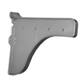 EZ Shelf 12 in. x 10 in. Silver End Bracket for Shelf (for mounting to back wall/connecting shelves) EZS SSMB SS
