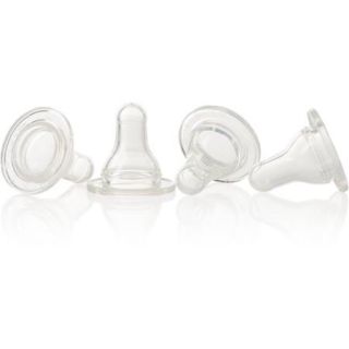 Evenflo Classic Silicone Nipple, Fast Flow, 4 Pack, BPA Free: