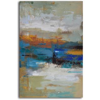 Hand painted Sea of Clarity 3 piece Gallery wrapped Canvas Art Set