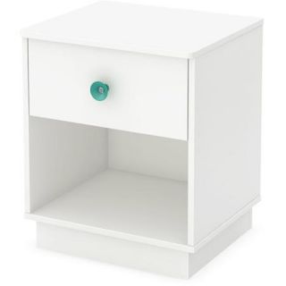 South Shore Little Monsters 1 Drawer Nightstand, White