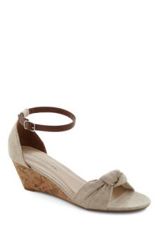 Step Into the Sunlight Wedge in Tan  Mod Retro Vintage Sandals