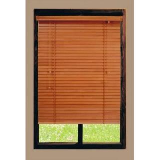 Home Decorators Collection Cut to Width Golden Oak 2 in. Basswood Blind   20 in. W x 64 in. L (Actual Size 19.5 in. W x 64 in. L ) 10008.0