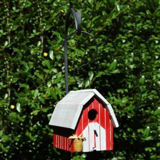 Wilderness Series Products 8 in W x 8 in H x 7 in D Red/White Bird House