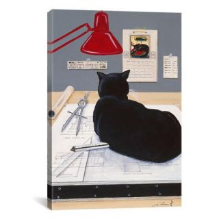 iCanvasArt 'Harold the Architectural Paperweight' by Jan Panico Painting Print on Canvas