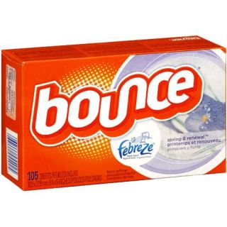 Bounce: Fabric Softener Sheets With Febreze Fresh Cent Spring & Renewal, 105 ct
