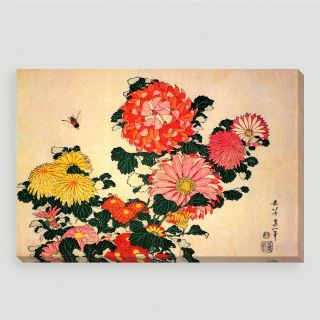 Chrysanthemums and Bee Wall Art