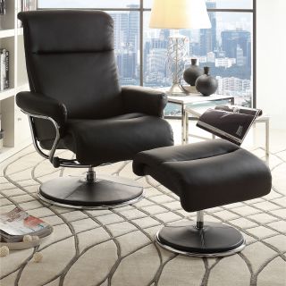 Woodhaven Hill Caius Swivel Recliner and Ottoman