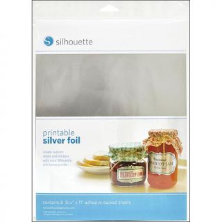 Silhouette 8.5" x 11" Printable Adhesive Foil   Silver